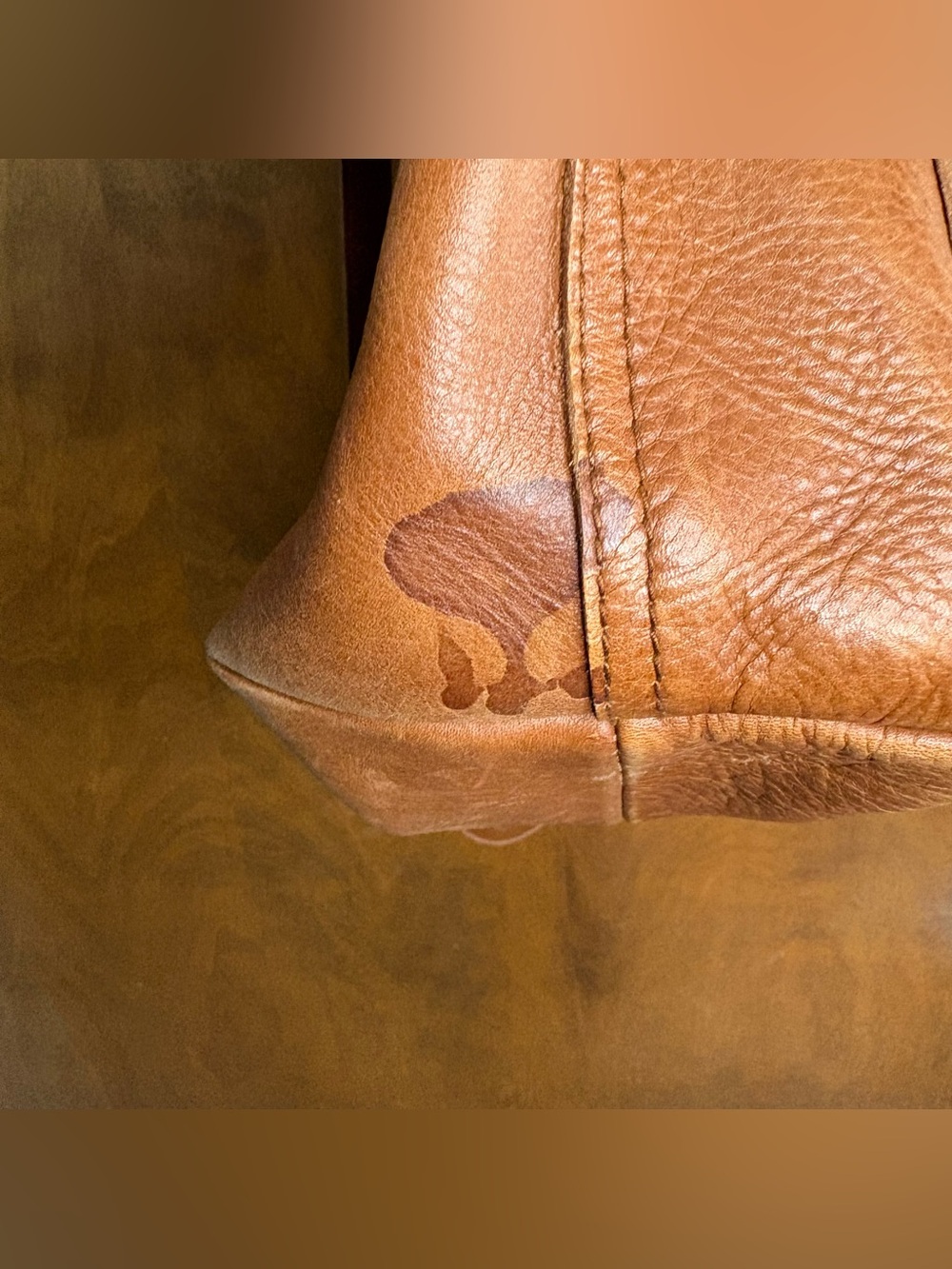 Madewell Leather Medium Transport Tote Purse English Saddle Brown Crossbody Bag - Picture 10 of 13